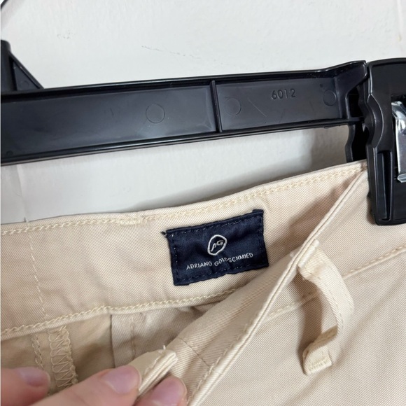 AG Adriano Goldschmied tan khaki slim straight pants size 31 women’s - Picture 2 of 6